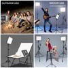 JJ JIANJIN 2 Packs Dimmable Bi-Color 432 LED Video Light and Stand Lighting Kit,50W,Add More Remote Controllers, 360  Ball Heads, Phone ans Tablet Holders (Black, 13-2)