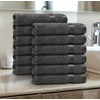 Casabella 12 Pack Flannel Face Cloth - 100% Cotton Face
