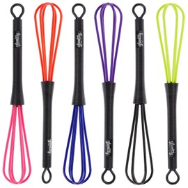 Glamlily - Mini batidor de silicona para el cabello, batidor de mezcla de tintes de cabello de precisión, mezcladores multiusos para salón y cocina, herramientas de colores vibrantes para organización