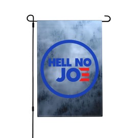 Hell No Joe Flag 12x18in Double Sided Yard Dorm Room Party Decor Banner Small Garden Flags