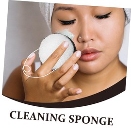 Minkissy Bamboo Facial Cleansing Puff Makeup Remover Exfoliating Pad for Women Double-sided Face Cleansing Pad and Gentle Exfoliation