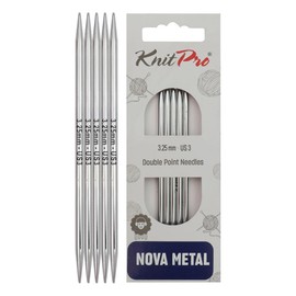 KnitPro Nova Double Pointed Needles 4" (10cm) | 3.25mm
