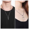 FaithHeart Halskette mit Kreuzanhänger,Herren Jungen goldene Kruzifix Kette Geschenke für