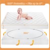 Yoofoss Yoofoss 2 Pack Waterproof Crib Mattress Protector, Quilted Fitted