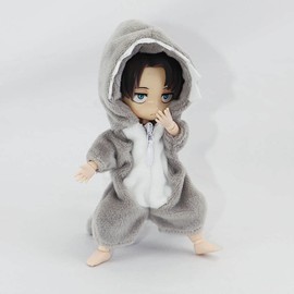 niannyyhouse Shark Suit Onesies 1/12 BJD OB11 Doll 4.3 Inches (11 cm) Figure Accessory (B-1)