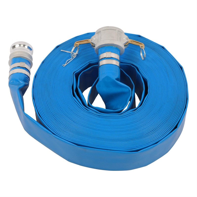 HOSTIC 2" x 100ft PVC Lay Flat Discharge Hose With