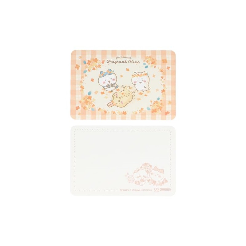 Sunstar Stationery Chiikawa Mini Letter Set, Checkered Osmanthus Scent, 729541,