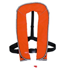 DABADA Life Jacket, Inflatable, Vest Type, Inflatable Life Jacket, Unisex, One Size Fits All (Orange, Automatic Inflatable)