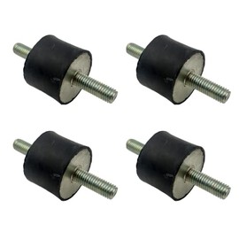 Rubber Bobbin Mounts M8-40mm x 30mm Anti-Vibration Isolator Mounts Air Compressor Pump Shock Absorber Cylindrical Damper Male I Male (M8 Thread x 23mm I - 40mm D x 30mm H)