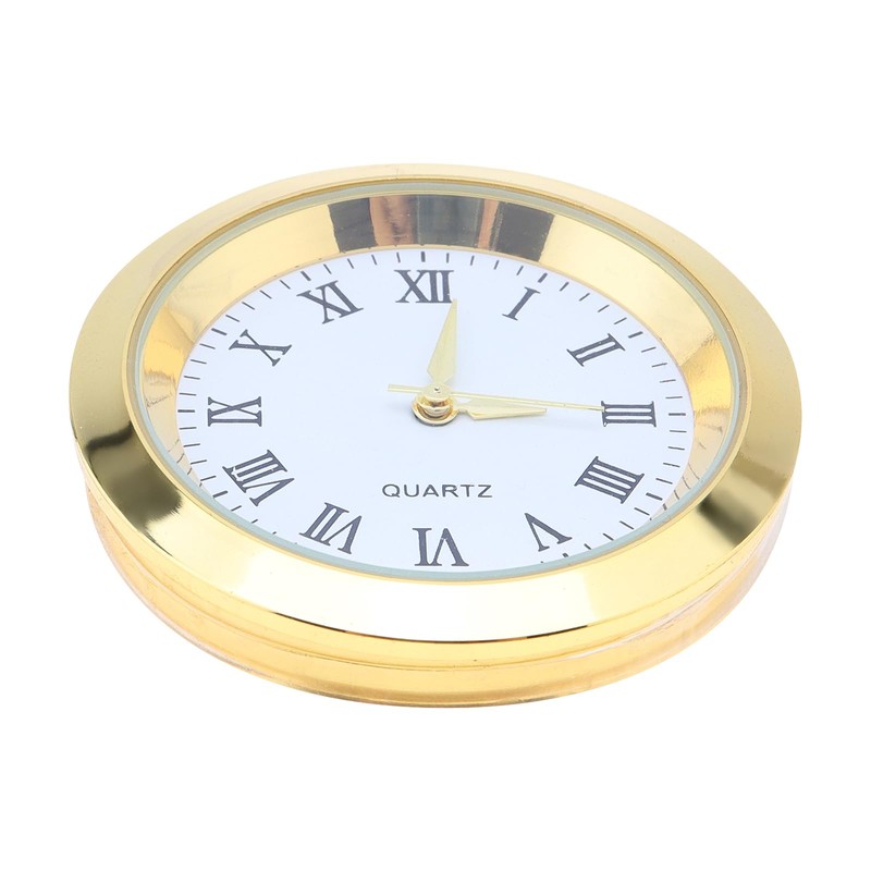 MovFlax 1-1/2 Inch (37 mm) Round mini Quartz Clock Insert