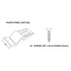 nuie BPC001 | Modern Bathroom Accessories 6 Bath Panel Clips