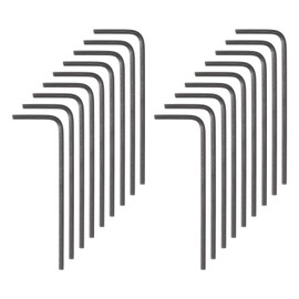 sourcing map 50pcs Hex Key Wrench 1.5mm Metric CR-V L Shaped Hexagon Head Repairing Tool