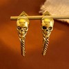 YISXVD Halloween Skull Chain Earrings for Women Hipster Vintage Gothic