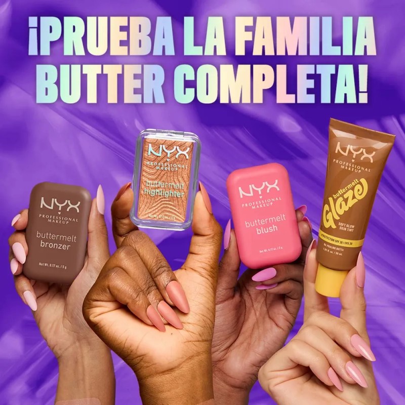 Iluminador Cremoso Buttermelt Highlighter De Nyx Butta In Bronze