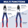 WORKPRO 5-in-1 Combination Pliers with Wire Stripper/Crimper/Cutter/Spanner | 8 inch