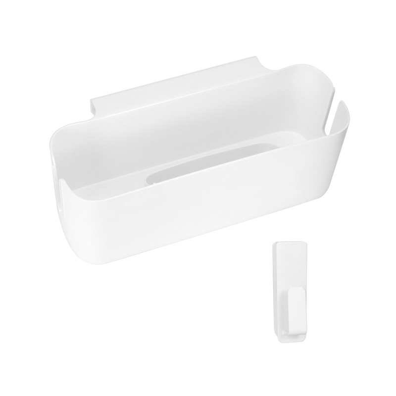 QWORK® 2Pcs bedside storage with Detachable Hooks, Bed Hanging Storage