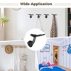 OMISTAR 4 PCS Whale Tail Wall Hooks, Rustic Metal Wall