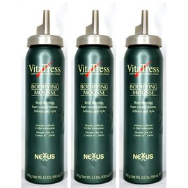 Nexxus 3 Nexxus VitaTress BODIFYING MOUSSE CREATES VOLUME & FULLNESS 3.5 oz Each