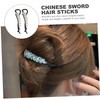 FOMIYES 2pcs French Banana Hair Clips for Women Lightweight Rhinestone