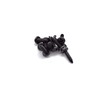 3" Black Iron H L Hinge Flush Mount Antique Style