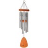 Festival 24-inch Redwood Wind Chime 8 Tubes w/Customization in Silver