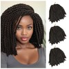 3 Pack Spring Twist Crochet Braiding Hair 8 Inch Twist