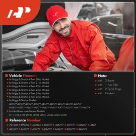 A-Premium 791230 Carburetor Compatible with Briggs & Stratton 405777 406777 407677 407777 441777 442577 445677 445705 445777 LA150 LA130 L120 20HP 21HP 23HP 24HP 25HP V-Twin Engines