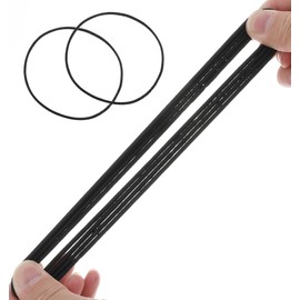 Long Hair Ties, 20 pack Thick Curly Hair and Dreadlocks - Suitable Oversized Gentle Ponytail Holders, density Hair Accessories for Women & Men (Black)