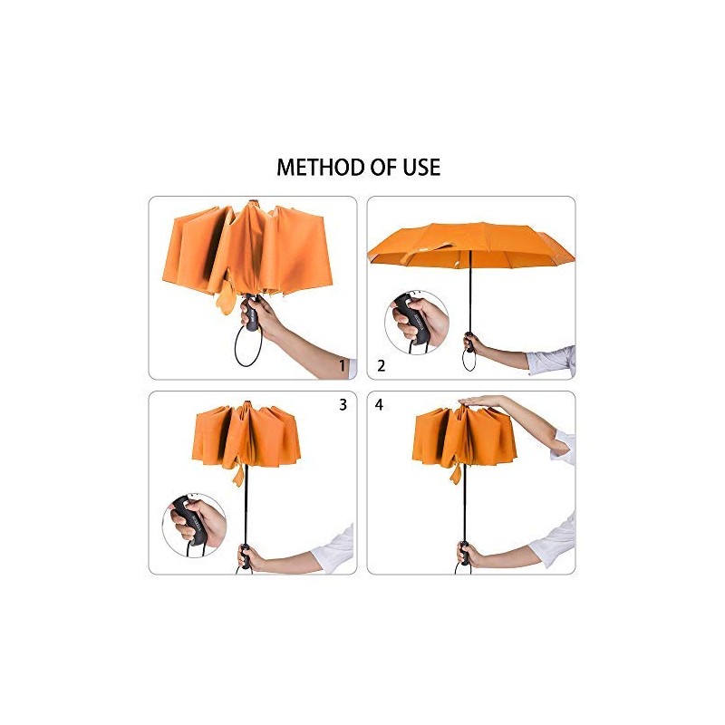 ZOMAKE Compact Umbrella, Auto Open & Close Travel Folding Umbrella,