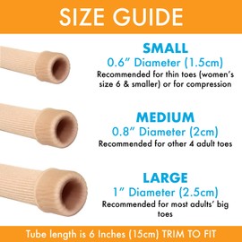 Fundas protectoras para dedos abiertos, forro de gel de silicona para juanetes, dedos de martillo, callos, maíz, blíster, paquete de 5 (S, M, L))