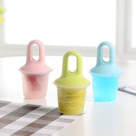 Ice Cream Moulds, Ice Lolly Mould Ice Pop Maker, Mini Colorful Mold for Children, DIY Ice Pop Mold Kids Ice Cream DIY