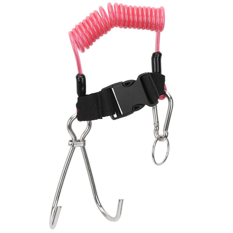 Stainless Steel Marine Sports Reef Double Hook with Spring Rope