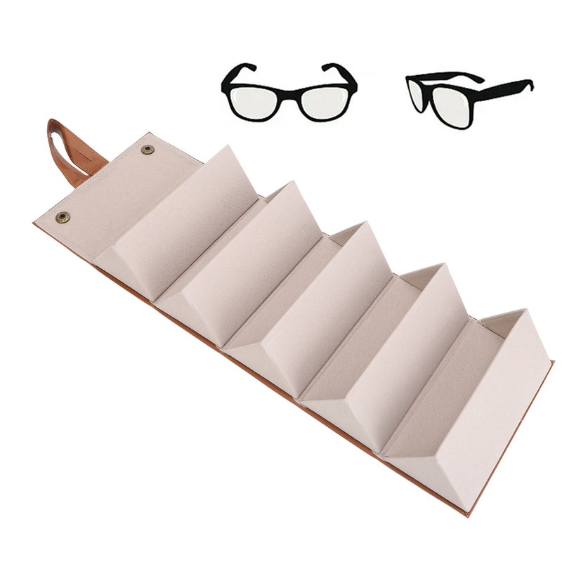 Glasses Storage Box High Capacity Waterproof Foldable Eyeglasses Storage Case