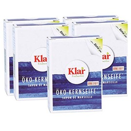 Klar Ãko Kernseife ohne Duft, 5 x 100 g, Sparpack