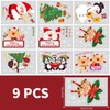 Vinsani 9 Sheets Christmas Window Stickers Double Side Printed Reusable