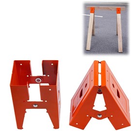2 Pieces Sawhorse Bracket, Cold Rolled Steel, Mechanical Sawhorse Bracket, Display Stand for Woodworking
