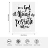 HGOD DESIGNS Bible Verse Throw Blanket With God All Things