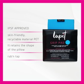 Lupit Grip, One Piece Azul - Agarre Multideporte y Pole Dance con 1600 lengüetas para un máximo Control de Agarre