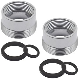 2 Pcs Faucet Adapter, Tap Aerator Connector for Bathroom Kitchen Water Purifier Faucet Adapter Faucet Aerator Water Purifier Adapter (18mm Female to 22mm Male)