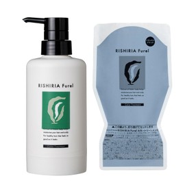 RISHIRIA Furel Color Treatment (Natural Black) Dedicated Bottle + Refill Pouch, 8.5 oz (240 g)