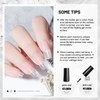 JODSONE 2Pcs 10ml Builder Gel Set, Clear Gel Nail Strengthener