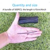 Tangser Plastic Black 4" Twist Ties, Reusable Cable Ties,Long Garbage