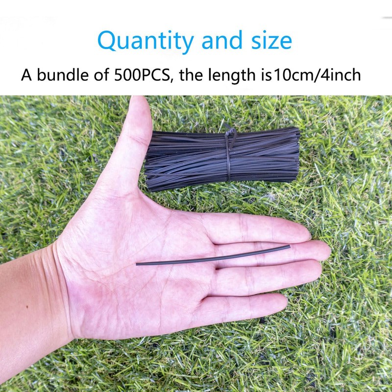 Tangser Plastic Black 4" Twist Ties, Reusable Cable Ties,Long Garbage