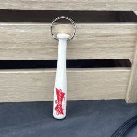 Budweiser King Of Beers - Baseball Bat Bottle Opener Key Chain