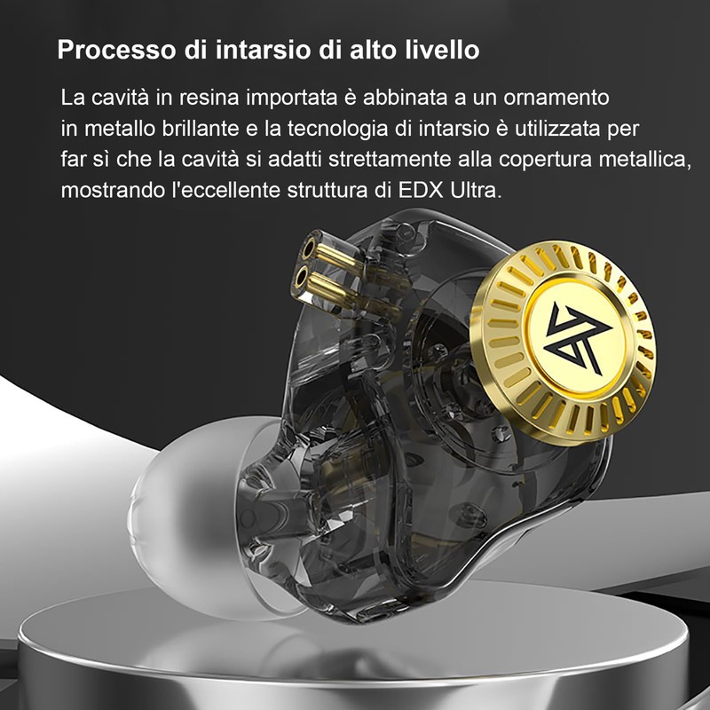 KZ EDX Ultra Wired Headphones in Ear Monitors HiFi Ear