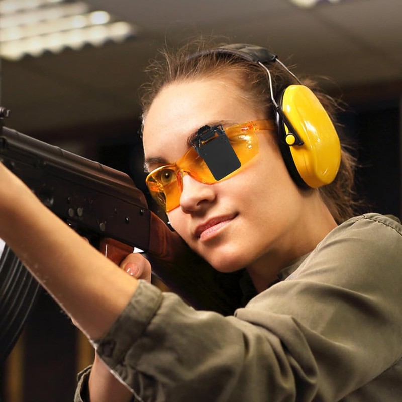 DONGKER Shooting Glasses Blinders Occluder Clip,2 PCS 180° Adjustable Angle