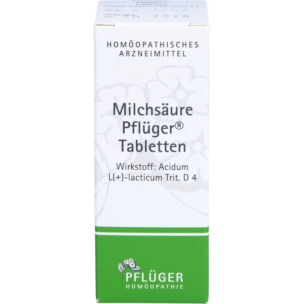 Milchsäure Pflüger Tabletten, 100 St TAB