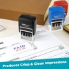 MaxMark Self-Inking Rubber Date Office Stamp with SCANNED Phrase &