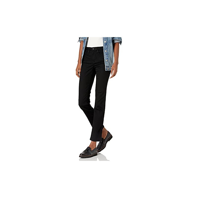NYDJ Women's Sheri Slim Jeans, Black Deux