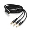 RIIEYOCA 3.5mm Splitter Audio Cable 1/8 TRS Stereo Y Splitter